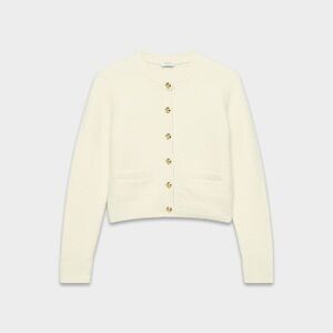 Aritzia Babaton Vernon Merino Wool Lady Jacket Blazer Cardigan – Light Birch